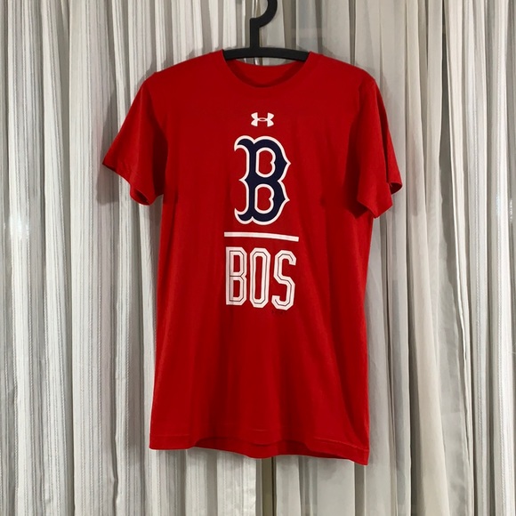 UA Heat Gear Boston Red Sox S Sleeved Tee - Picture 1 of 7